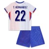 Tenue Enfant France T. Hernandez 22 Exterieur UEFA Euro 2024 (+ Short)